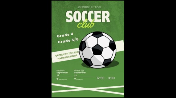 Grade 5 and 6 Soccer Club
