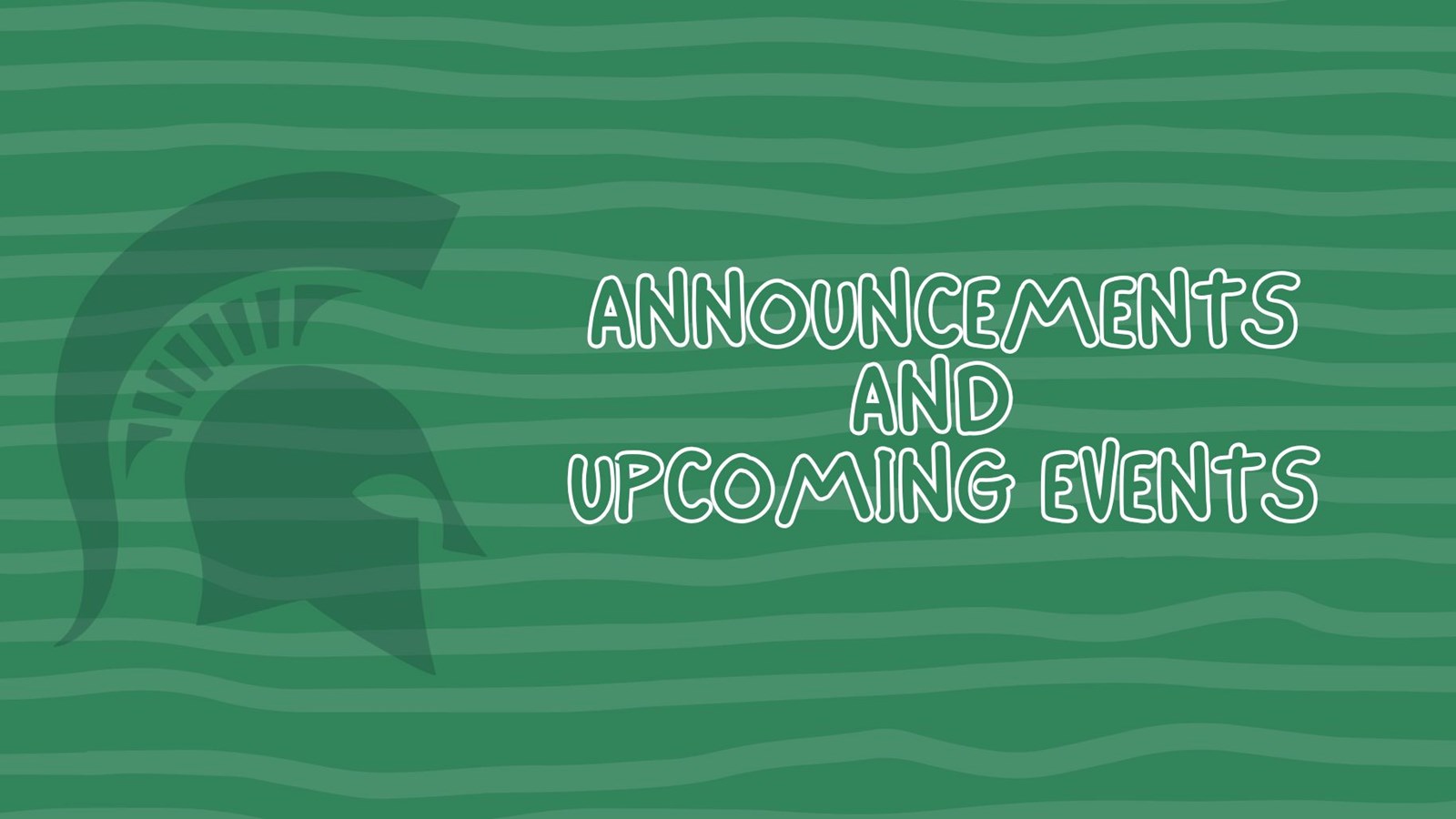 Announcements