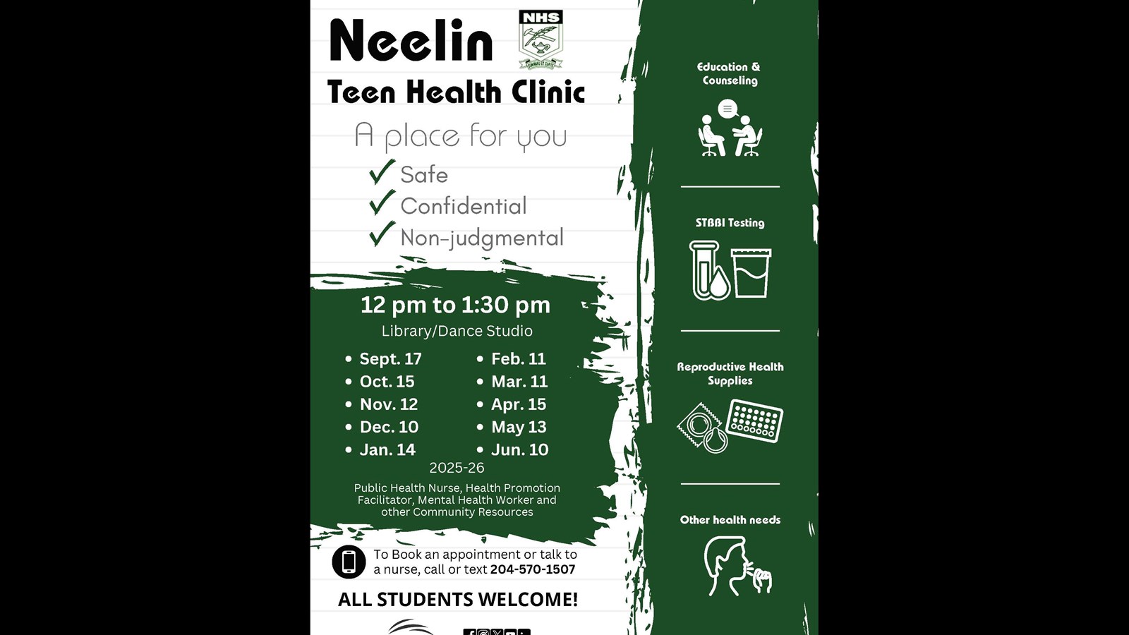 Neelin Teen Clinic 20252026
